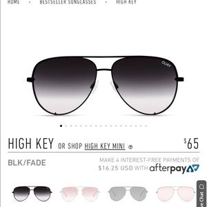 Quay Australia sunglasses.